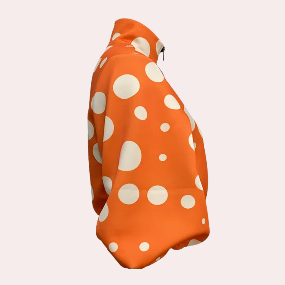 Modern Short Women's Coat - Vesper-Orange-XS-The Livary