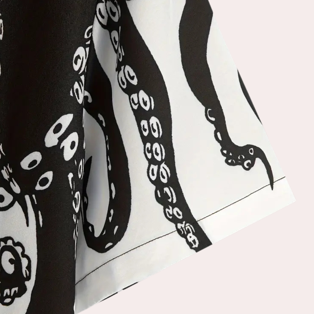 Casual Printed Shirt for Men - Luca-S-The Livary