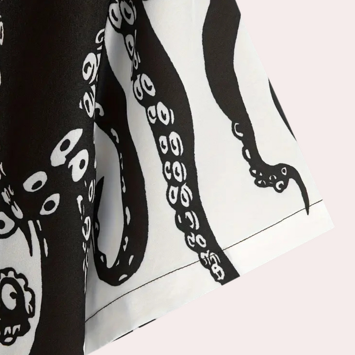 Casual Printed Shirt for Men - Luca-S-The Livary