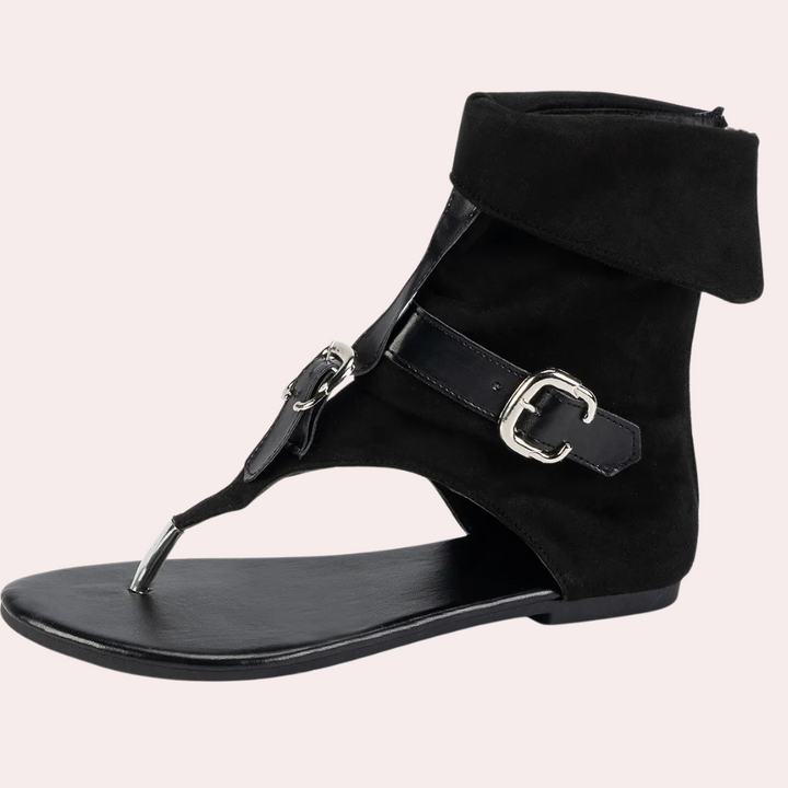 Trendy Denim Sandals for Women - Nova-Black-2.5-The Livary
