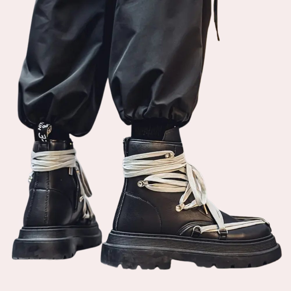 Stylish Black Men's Boots - Vince-6-The Livary