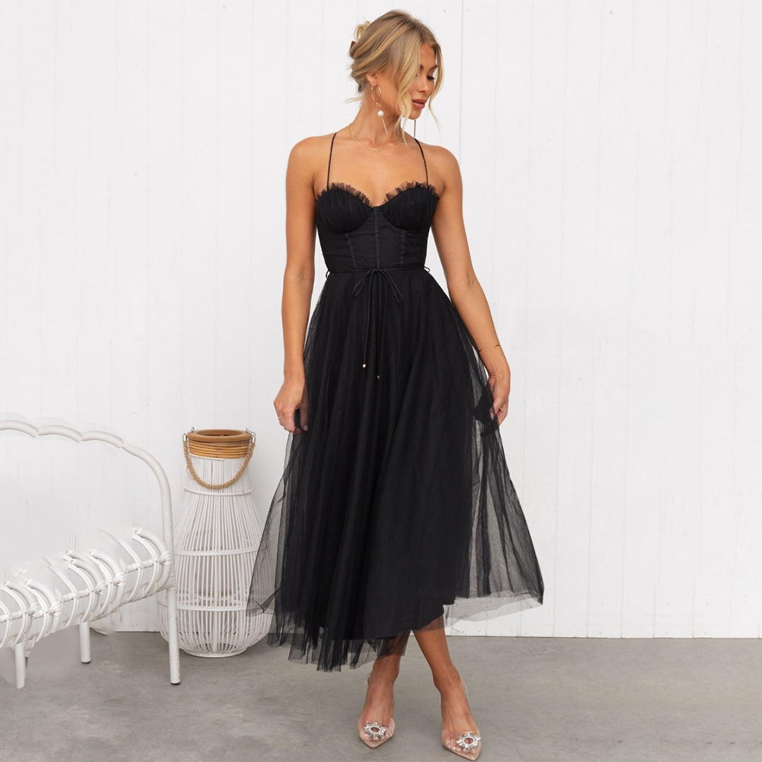 Stylish Festive Midi Dress - Luna-Pink-2XS-The Livary