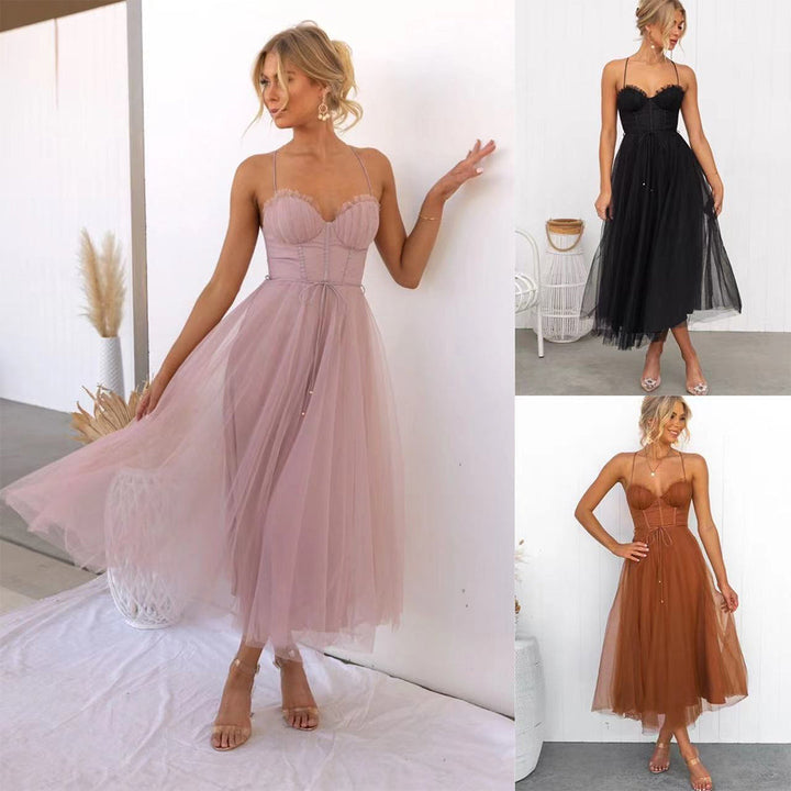 Stylish Festive Midi Dress - Luna-Pink-2XS-The Livary