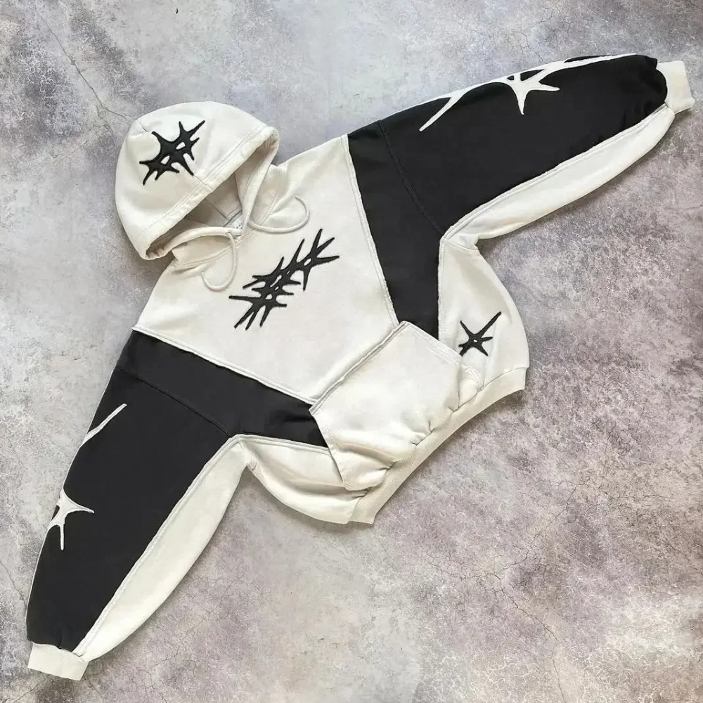 Classic Ladies Hoodie - Noa-Black White-XS-The Livary