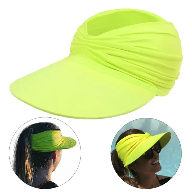 Foldable sun hat with a large brim and UV protection – Babes-Camel-One size fits all-The Livary