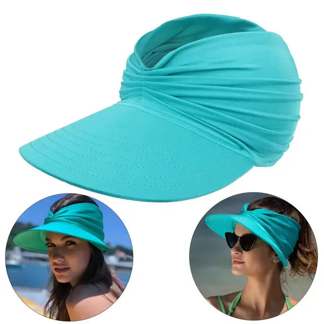 Foldable sun hat with a large brim and UV protection – Babes-Camel-One size fits all-The Livary