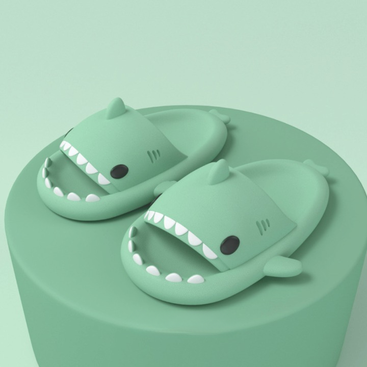Trendy SoftSteps Sharkies Slipper – Soft, Cushioned & Buy 1 Get 1 Free-Mint green-3.5-4.5-The Livary