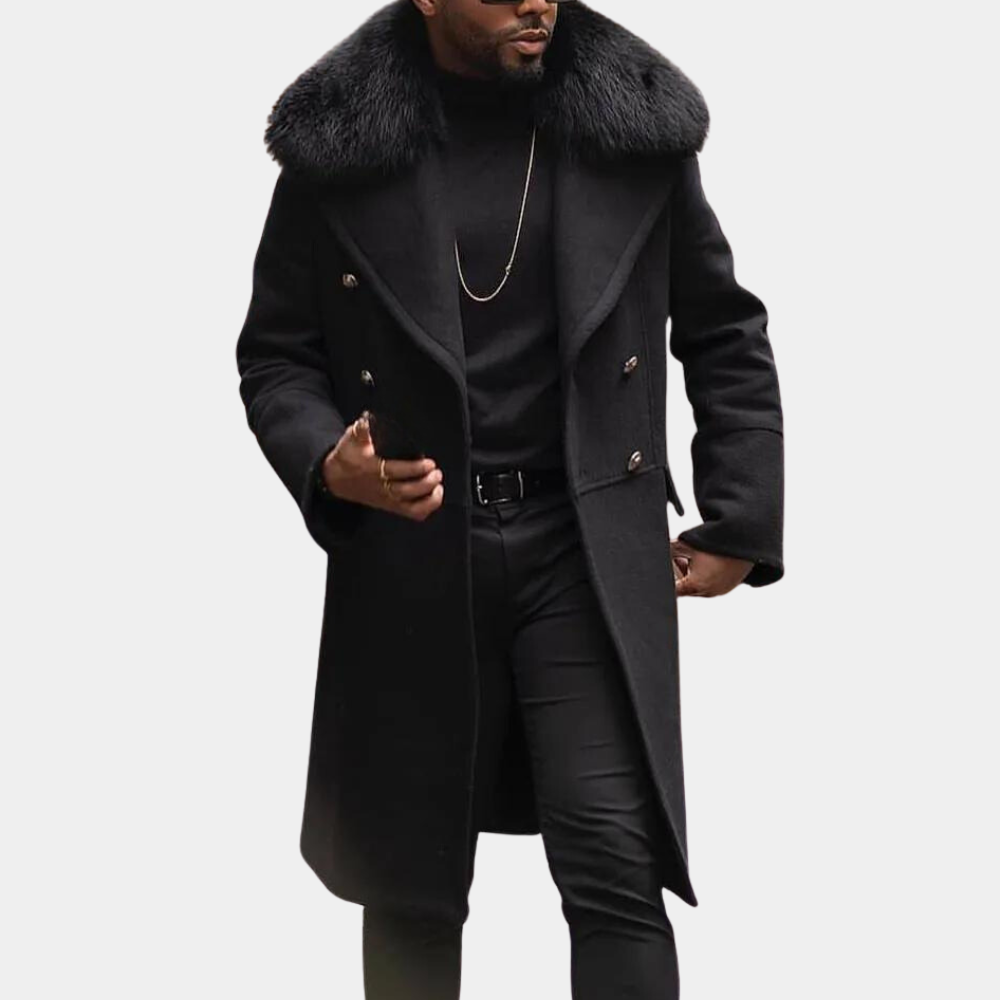 Stylish Warm Black Winter Jacket for Men - Vincenzo-S-The Livary