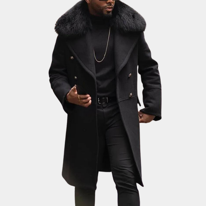Stylish Warm Black Winter Jacket for Men - Vincenzo-S-The Livary