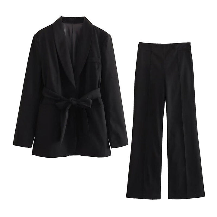Stylish 2-Piece Women's Suit - Lena-Black-XS-The Livary