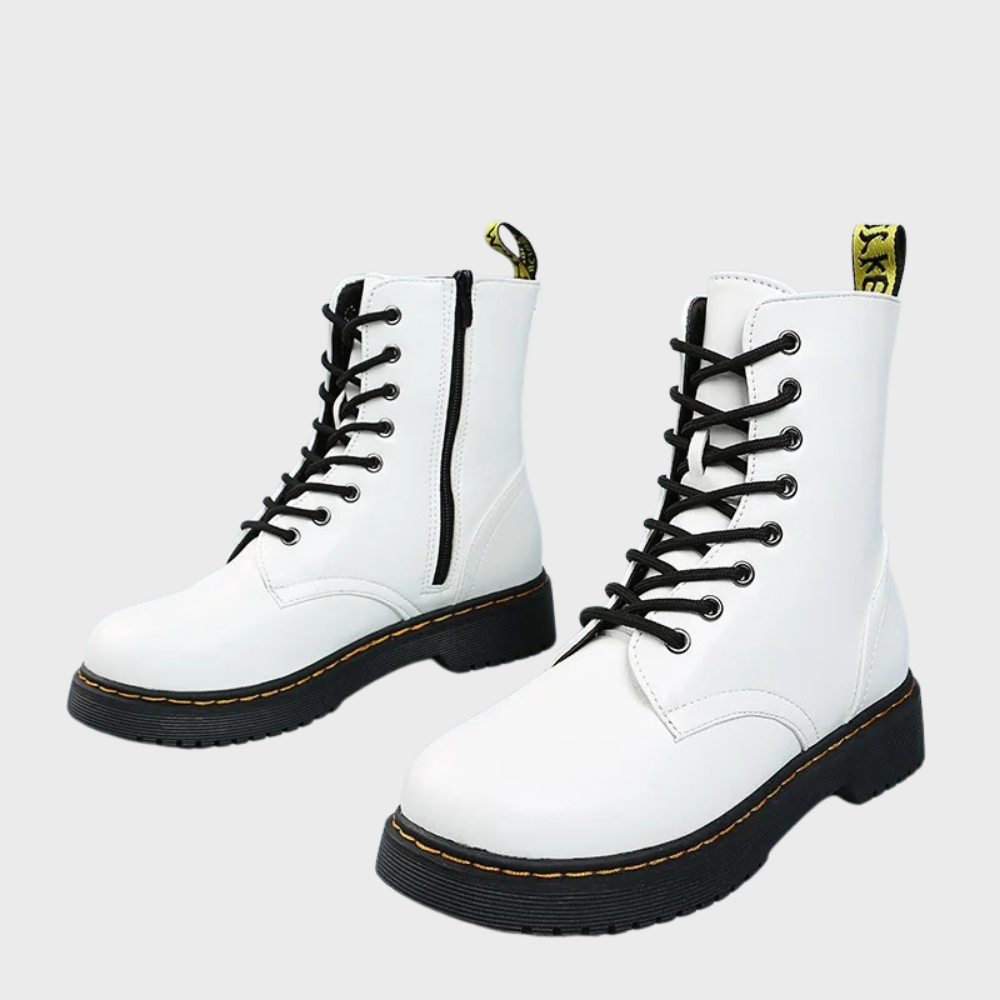Luna Women's Boots-White-2.5-The Livary
