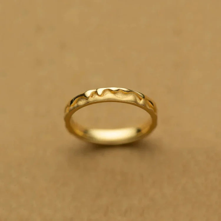 Stylish Golden Honey Ring - Sienna-5-The Livary