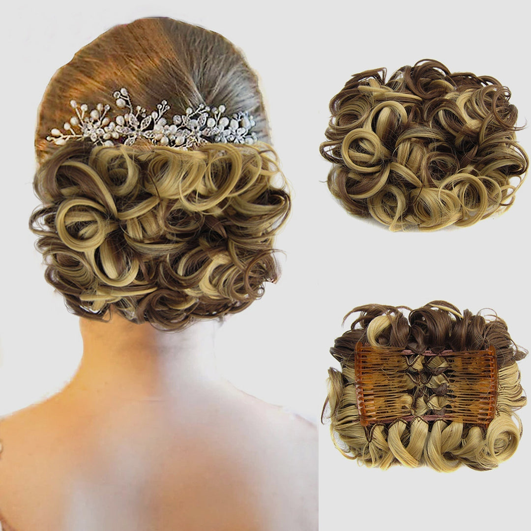 Curly Knot Hair Extension – FluffyFix-14#-The Livary