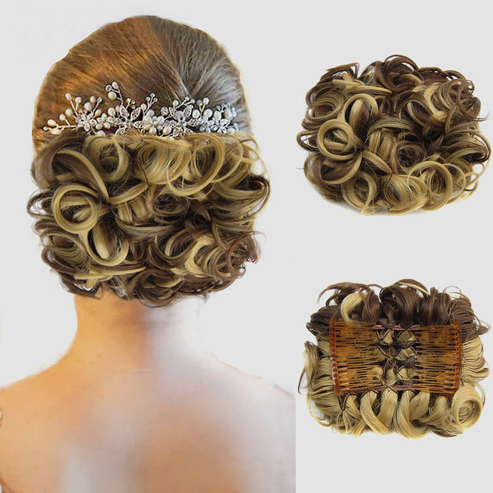 Curly Knot Hair Extension – FluffyFix-14#-The Livary