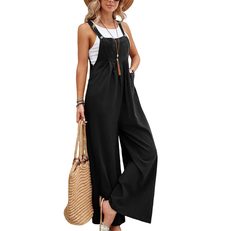 Urban Chic Women's Overalls with Pockets - Liv-Black-S-The Livary