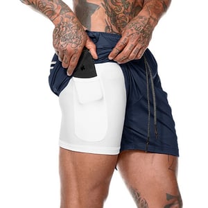 2-in-1 Summer Sports Shorts for Men – Felix-Urban Tech-M-The Livary