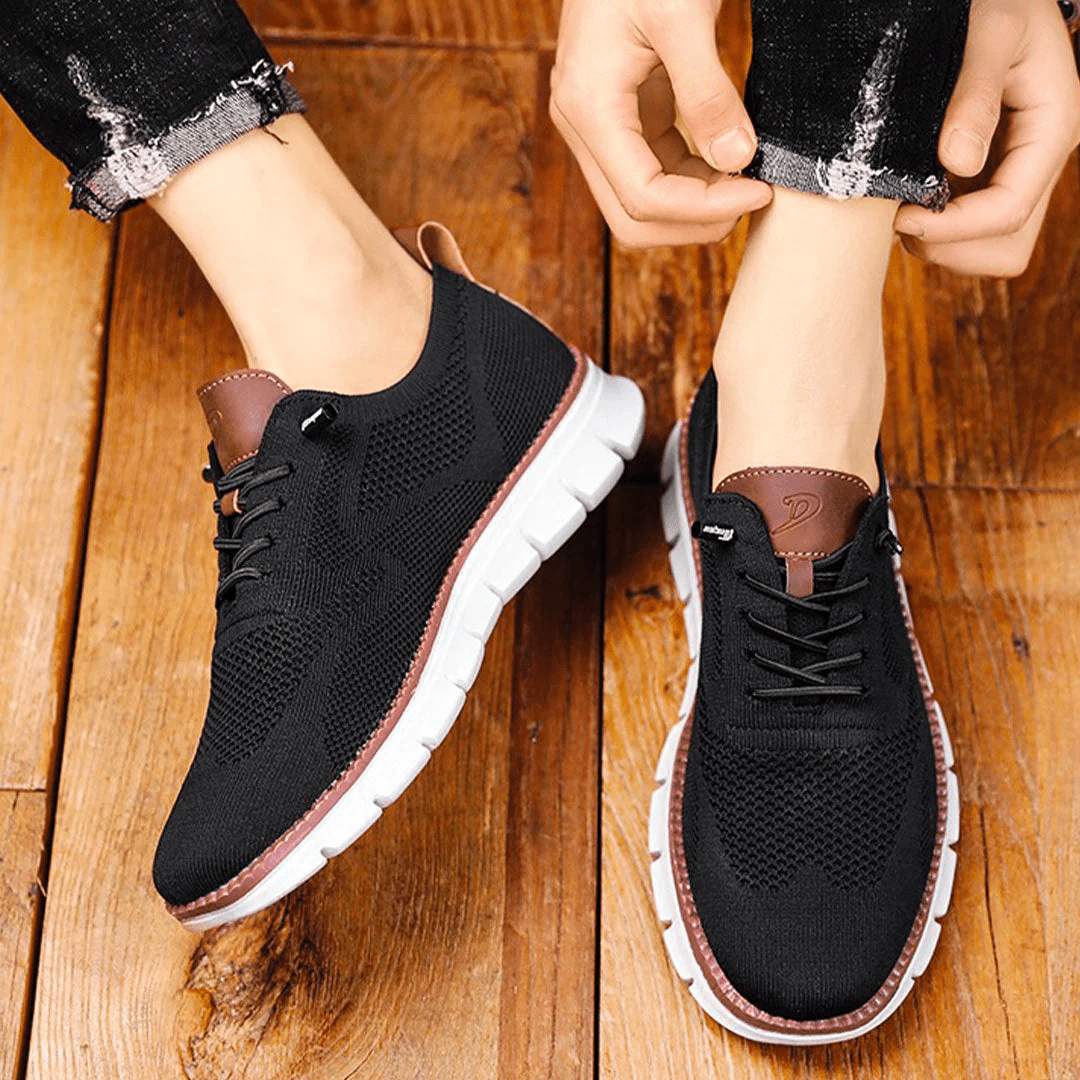 Breathable & Ultra-Comfortable Men's Sneakers in Minimalist Design – Elias-Green-6-The Livary