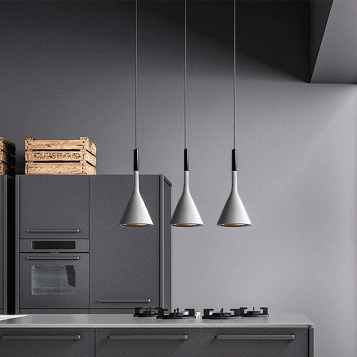 Modern Triangle Pendant Lamp - Trionda-White-The Livary