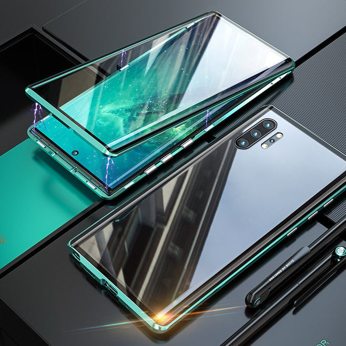 Magnetic Glass Samsung Case – Fortiq-Green-S24Ultra-The Livary