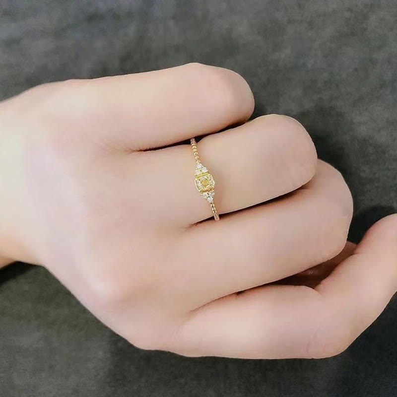 Soft Natural Citrine Ring - Alina-Citrine-The Livary