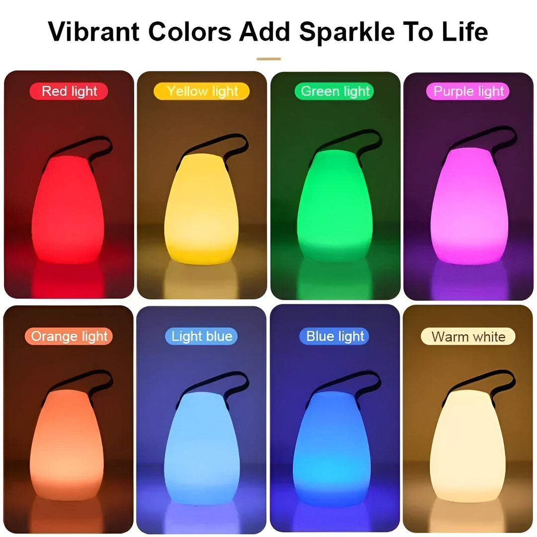 Waterproof Wireless LED Table Lamp for Indoor & Outdoor - Lumora-Round-The Livary