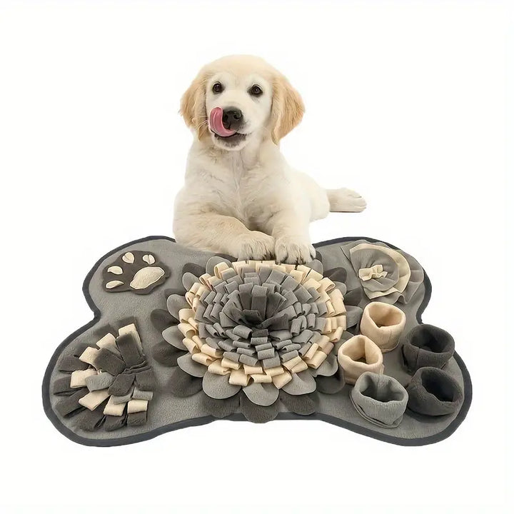 Make Mealtime an Adventure - Buddy Snuffle Mat-Grey-White-The Livary
