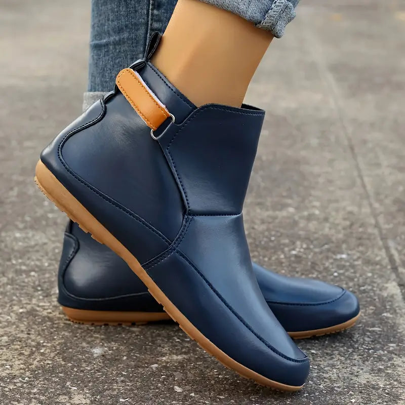 Comfortable Ladies Ankle Boots - ErgoFit-Green-3.5-The Livary