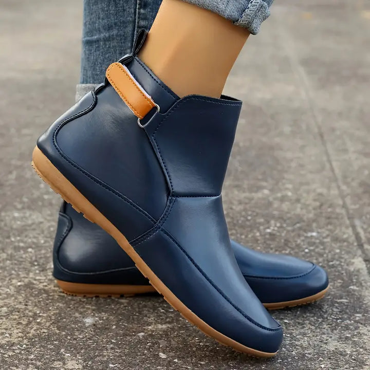 Comfortable Ladies Ankle Boots - ErgoFit-Green-3.5-The Livary