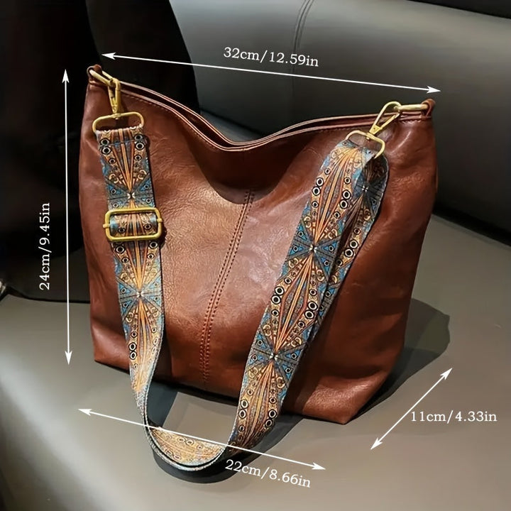 Waterproof Leather Handbags - Mia-Dark brown-The Livary