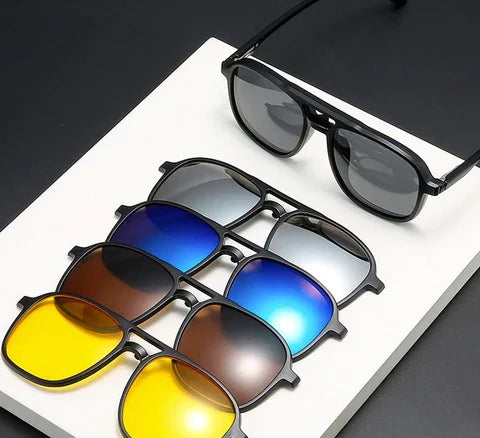 FlexView 6-in-1 | Sunglasses with interchangeable lenses (Buy 1 Get 1 Free promotion)-The Livary