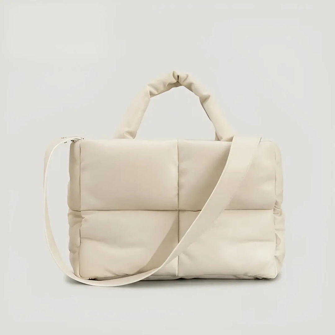 Stylish Quilted Ladies Designer Bags - Sofia-Beige-The Livary