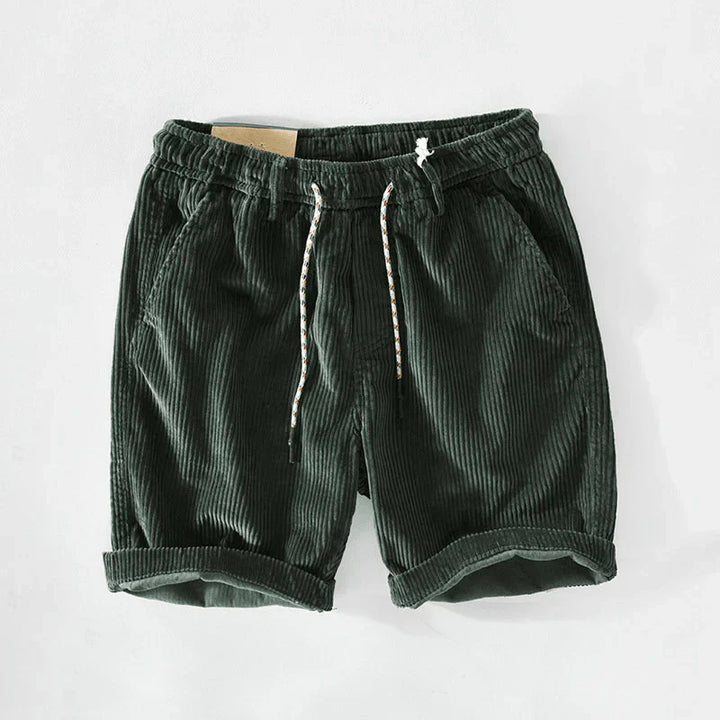Summer men's cotton shorts with drawstring – Leon-Green-S-The Livary