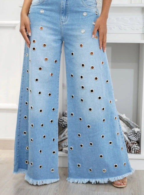 Retro Comfort High-Rise Flared Jeans - Leona-S-The Livary