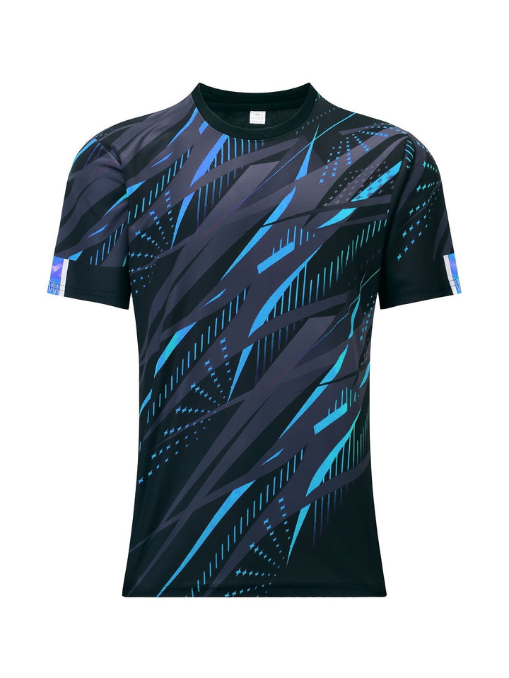 Short-sleeve shirt with striped pattern summer style men's look - Timo (1+1 FREE)-Blue-S-The Livary