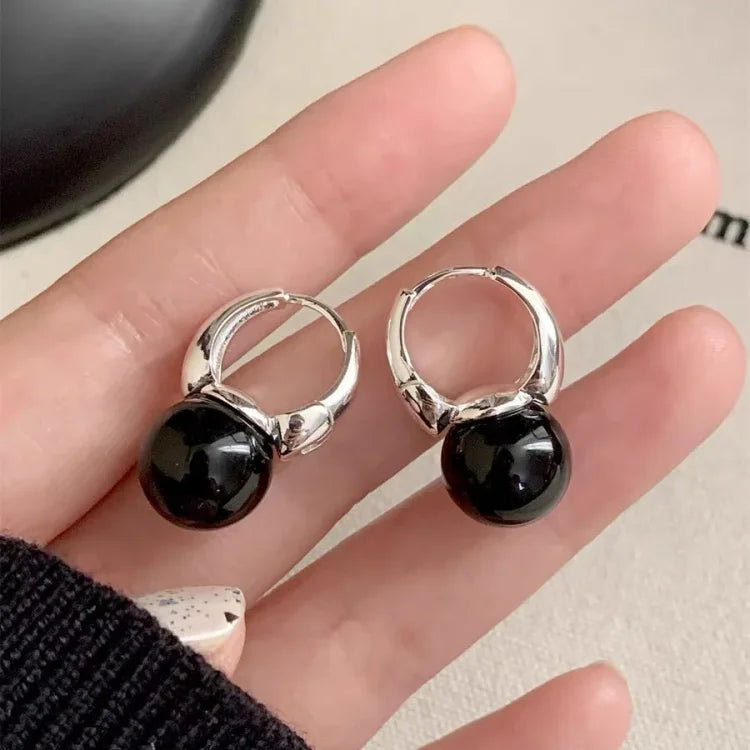 Stylish Black Onyx Earrings - Lina-The Livary