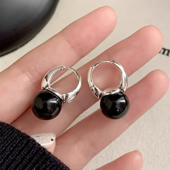 Stylish Black Onyx Earrings - Lina-The Livary