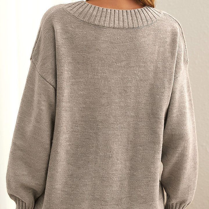 Stylish Cashmere Sweater for Women - Elara-Beige-S-The Livary