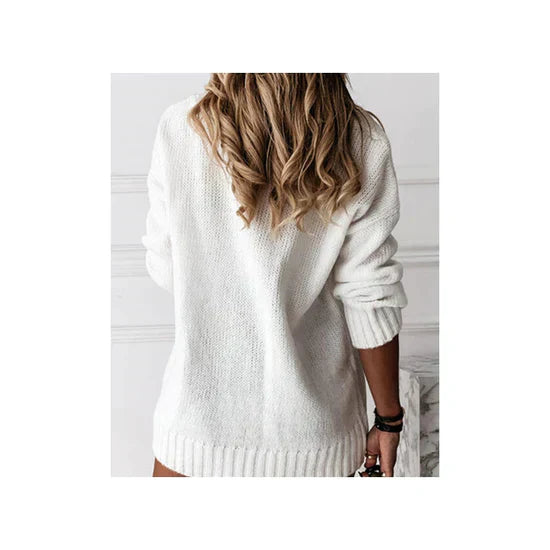 Stylish Cashmere Sweater for Women - Elara-Beige-S-The Livary