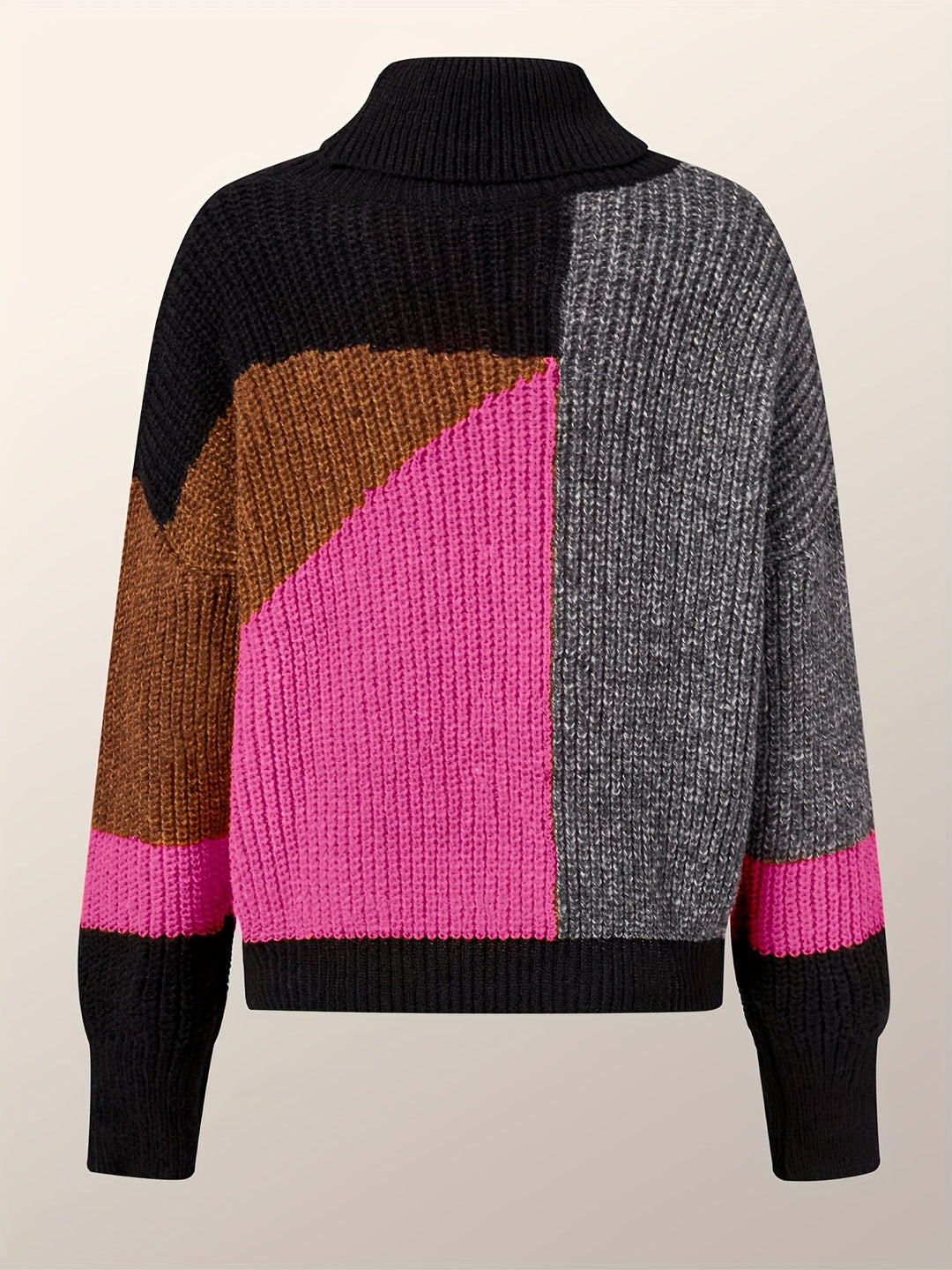 Warm Sweater with Collar - Lorena-Pink-S-The Livary
