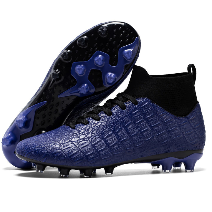 Men's Football Boots with Grip & High Ankle Design – Dario-Deep blue-7-The Livary