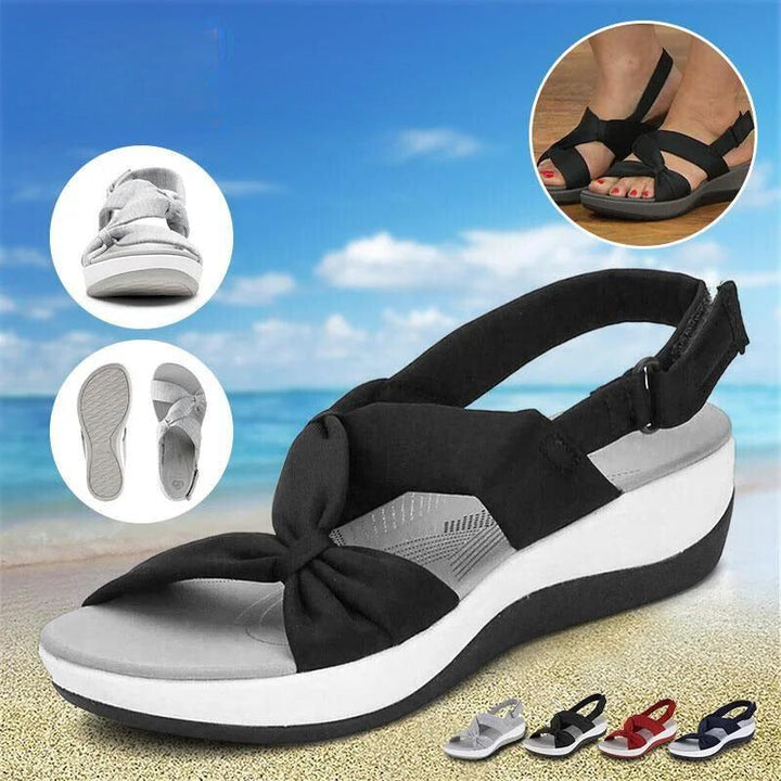 Ultra-comfortable Orthopaedic Women's Summer Sandals – Isabella-Gray-2.5-The Livary