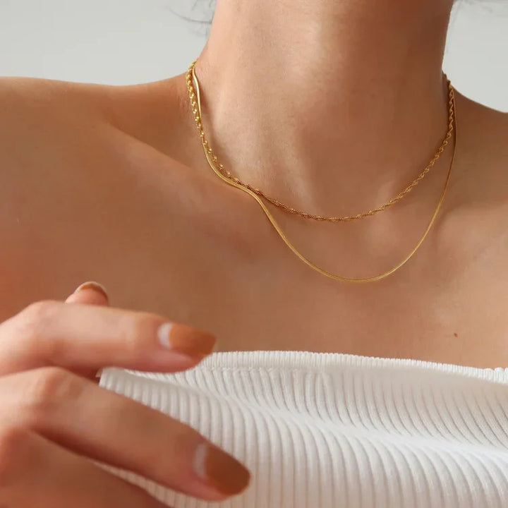 Stylish Slim Snake Necklace - Isis-The Livary