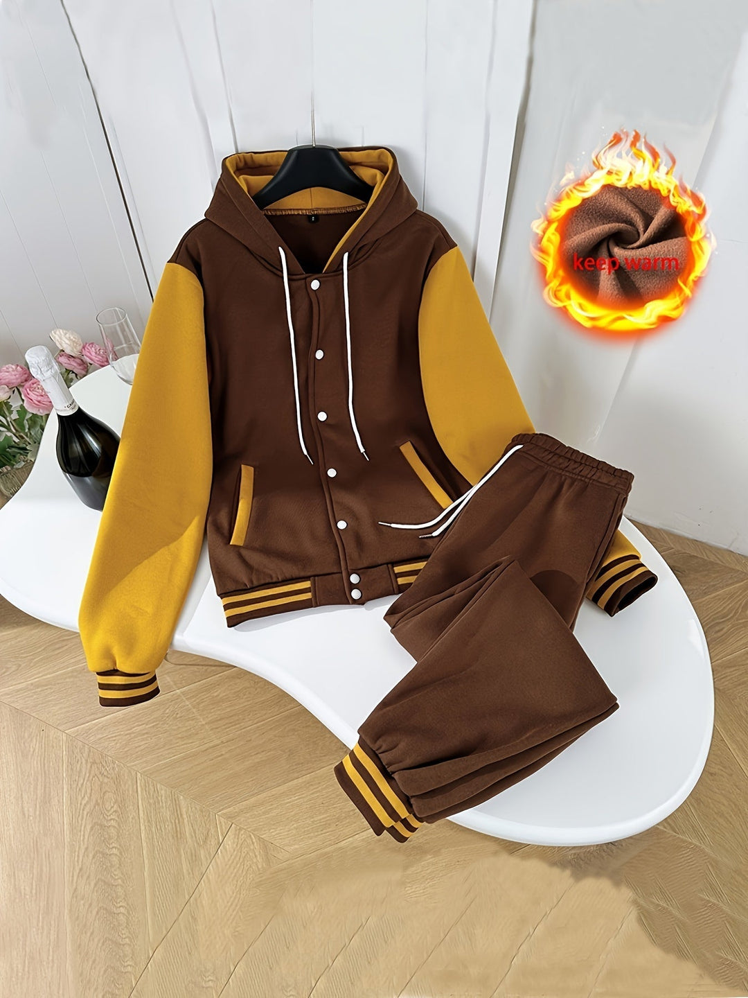 Comfortable and Trendy 2-Piece Tracksuit - Elara-S-The Livary