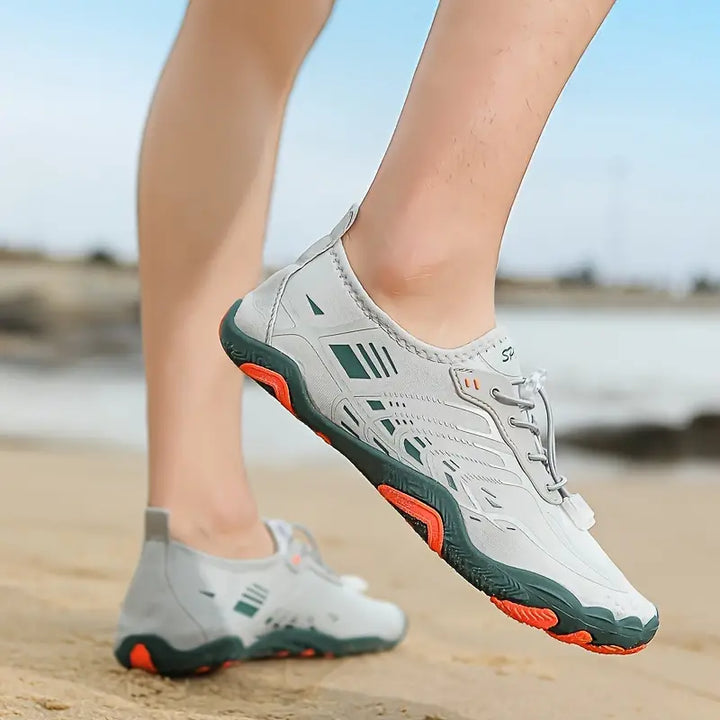 Stylish Ladies Barefoot Sneakers - BreezeStep-Grey-2.5-The Livary