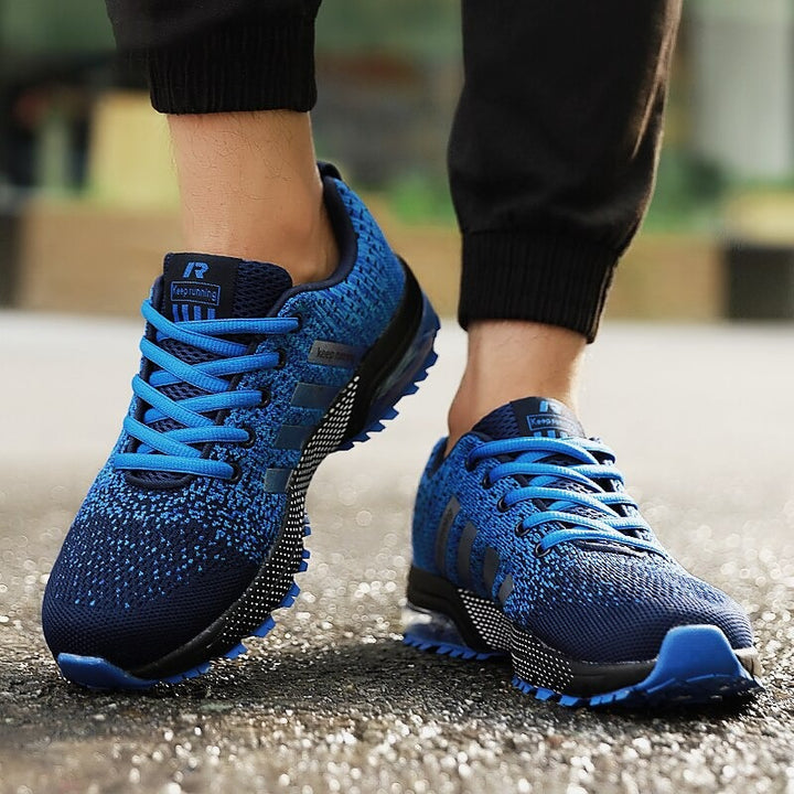 Light & Orthopaedic Comfort Sneakers with Cushioning – Movix Air-Blue-3-The Livary
