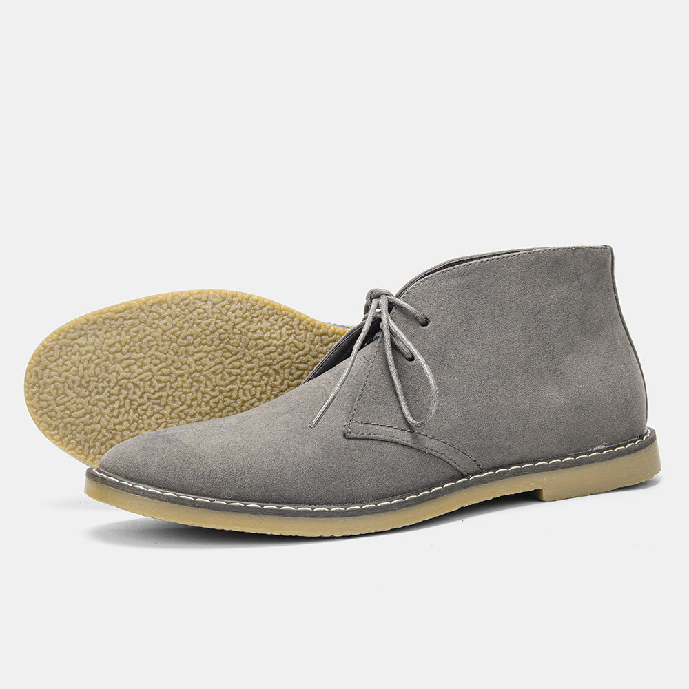 Timeless Desert Boots in Vintage Style for Men - Hugo-Sweden Grey-6-The Livary