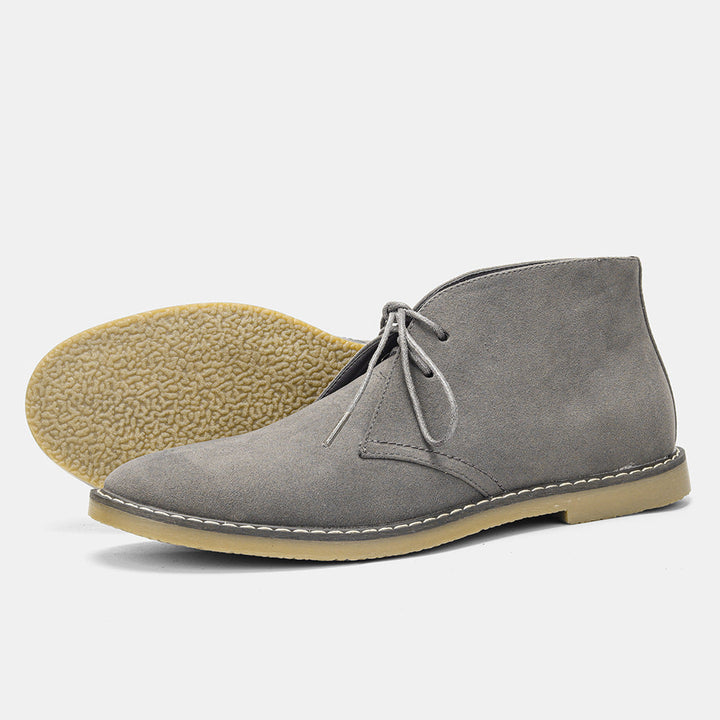 Timeless Desert Boots in Vintage Style for Men - Hugo-Sweden Grey-6-The Livary