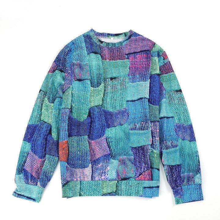 Colourful Sweatshirt with Unique Design - Vivelle-S-The Livary