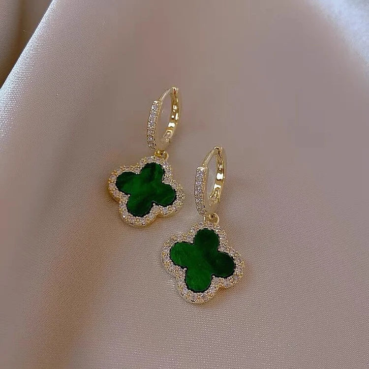 Clover Earrings - Clara-Green-The Livary