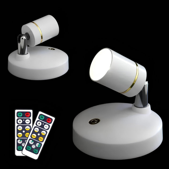 Wireless LED Spotlight - LumaSpot-2-White - AA Batteries-White-The Livary
